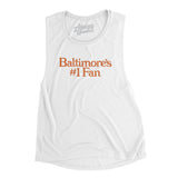 Baltimore's Number 1 Fan Women's Flowey Scoopneck Muscle Tank-Allegiant Goods Co. Vintage Sports Apparel