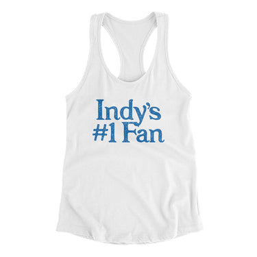Indy's Number 1 Fan Women's Racerback Tank-Allegiant Goods Co. Vintage Sports Apparel