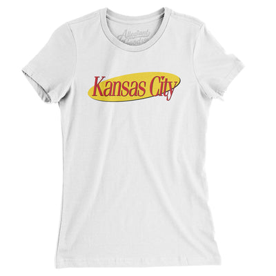 Kansas City Seinfeld Women's T-Shirt-White-Allegiant Goods Co. Vintage Sports Apparel