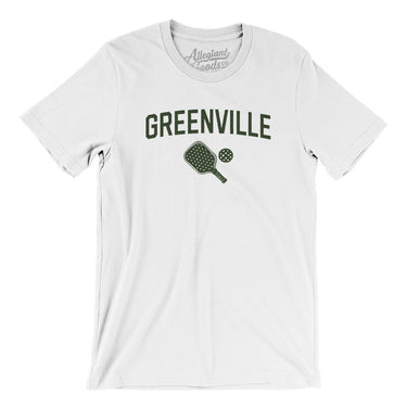 Greenville Pickleball Men/Unisex T-Shirt-White-Allegiant Goods Co. Vintage Sports Apparel