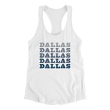 Dallas Repeat Women's Racerback Tank-Allegiant Goods Co. Vintage Sports Apparel