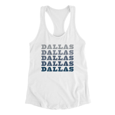 Dallas Repeat Women's Racerback Tank-Allegiant Goods Co. Vintage Sports Apparel