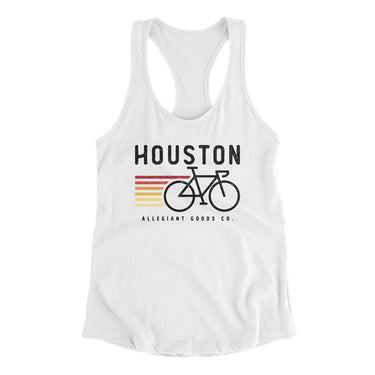 Houston Cycling Women's Racerback Tank-Allegiant Goods Co. Vintage Sports Apparel