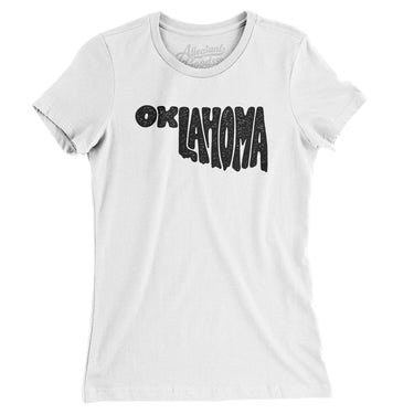 Oklahoma State Shape Text Women's T-Shirt-Allegiant Goods Co. Vintage Sports Apparel