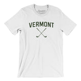 Vermont Golf Men/Unisex T-Shirt-White-Allegiant Goods Co. Vintage Sports Apparel