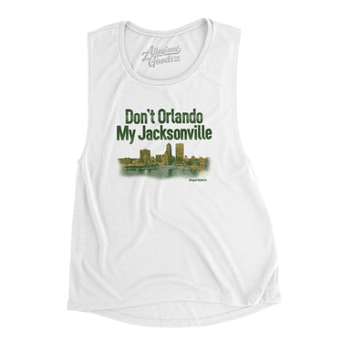 Don't Orlando My Jacksonville Women's Flowey Scoopneck Muscle Tank-Allegiant Goods Co. Vintage Sports Apparel