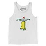 Mississippi Golf Men/Unisex Tank Top-Allegiant Goods Co. Vintage Sports Apparel