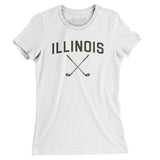 Illinois Golf Women's T-Shirt-White-Allegiant Goods Co. Vintage Sports Apparel
