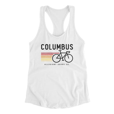 Columbus Cycling Women's Racerback Tank-Allegiant Goods Co. Vintage Sports Apparel
