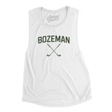 Bozeman Golf Women's Flowey Scoopneck Muscle Tank-White-Allegiant Goods Co. Vintage Sports Apparel
