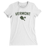 Vermont Pickleball Women's T-Shirt-White-Allegiant Goods Co. Vintage Sports Apparel