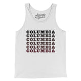 Columbia Repeat Men/Unisex Tank Top-White-Allegiant Goods Co. Vintage Sports Apparel