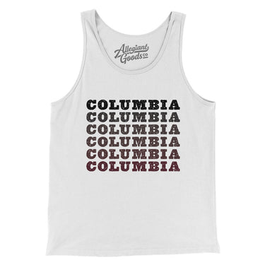 Columbia Repeat Men/Unisex Tank Top-White-Allegiant Goods Co. Vintage Sports Apparel