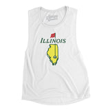 Illinois Golf Women's Flowey Scoopneck Muscle Tank-Allegiant Goods Co. Vintage Sports Apparel