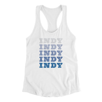 Indy Repeat Women's Racerback Tank-Allegiant Goods Co. Vintage Sports Apparel