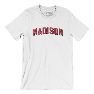 Madison Varsity Men/Unisex T-Shirt-White-Allegiant Goods Co. Vintage Sports Apparel