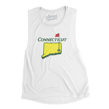 Connecticut Golf Women's Flowey Scoopneck Muscle Tank-Allegiant Goods Co. Vintage Sports Apparel