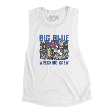 Big Blue Wrecking Crew Women's Flowey Scoopneck Muscle Tank-Allegiant Goods Co. Vintage Sports Apparel