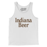 Indiana Beer Men/Unisex Tank Top-White-Allegiant Goods Co. Vintage Sports Apparel
