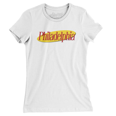 Philadelphia Seinfeld Women's T-Shirt-White-Allegiant Goods Co. Vintage Sports Apparel