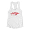 I've Been To Cuyahoga Valley National Park Women's Racerback Tank-White-Allegiant Goods Co. Vintage Sports Apparel