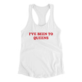 I've Been To Queens Women's Racerback Tank-White-Allegiant Goods Co. Vintage Sports Apparel