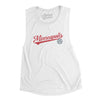 Minneapolis Vintage Script Women's Flowey Scoopneck Muscle Tank-White-Allegiant Goods Co. Vintage Sports Apparel