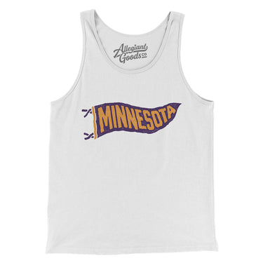 Minnesota Pennant Men/Unisex Tank Top-Allegiant Goods Co. Vintage Sports Apparel