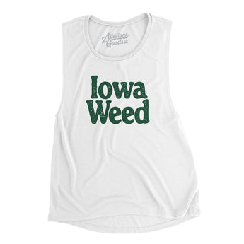 Iowa Weed Women's Flowey Scoopneck Muscle Tank-Allegiant Goods Co. Vintage Sports Apparel