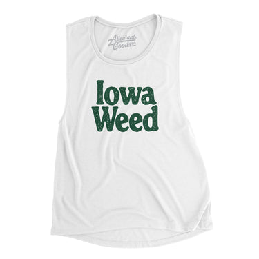 Iowa Weed Women's Flowey Scoopneck Muscle Tank-Allegiant Goods Co. Vintage Sports Apparel