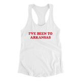 I've Been To Arkansas Women's Racerback Tank-Allegiant Goods Co. Vintage Sports Apparel