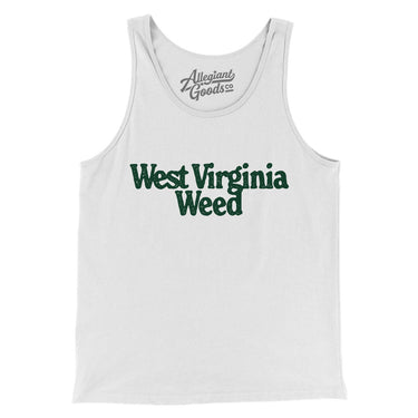 West Virginia Weed Men/Unisex Tank Top-White-Allegiant Goods Co. Vintage Sports Apparel