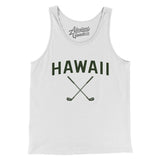 Hawaii Golf Men/Unisex Tank Top-White-Allegiant Goods Co. Vintage Sports Apparel