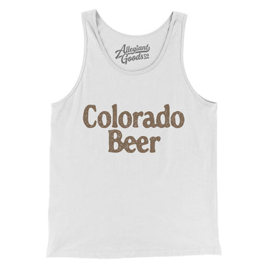 Colorado Beer Men/Unisex Tank Top-White-Allegiant Goods Co. Vintage Sports Apparel