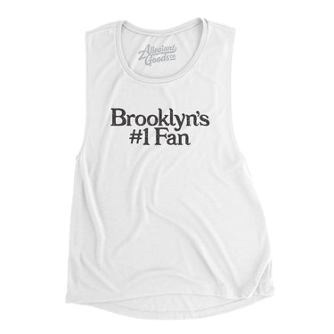 Brooklyn's Number 1 Fan Women's Flowey Scoopneck Muscle Tank-Allegiant Goods Co. Vintage Sports Apparel