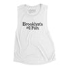 Brooklyn's Number 1 Fan Women's Flowey Scoopneck Muscle Tank-White-Allegiant Goods Co. Vintage Sports Apparel