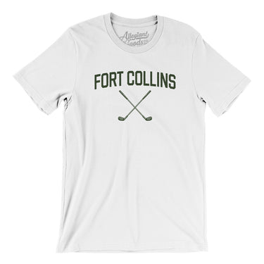 Fort Collins Golf Men/Unisex T-Shirt-White-Allegiant Goods Co. Vintage Sports Apparel