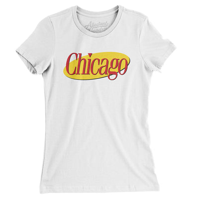 Chicago Seinfeld Women's T-Shirt-White-Allegiant Goods Co. Vintage Sports Apparel
