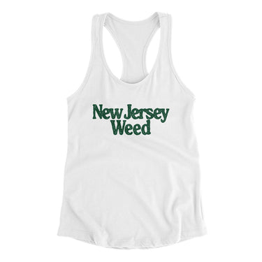 New Jersey Weed Women's Racerback Tank-Allegiant Goods Co. Vintage Sports Apparel