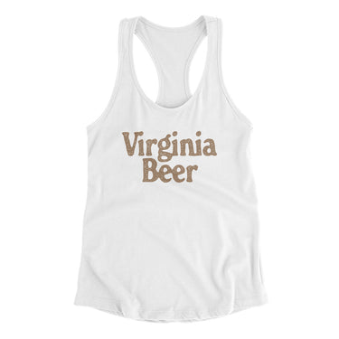Virginia Beer Women's Racerback Tank-Allegiant Goods Co. Vintage Sports Apparel
