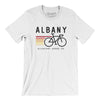 Albany Cycling Men/Unisex T-Shirt-White-Allegiant Goods Co. Vintage Sports Apparel