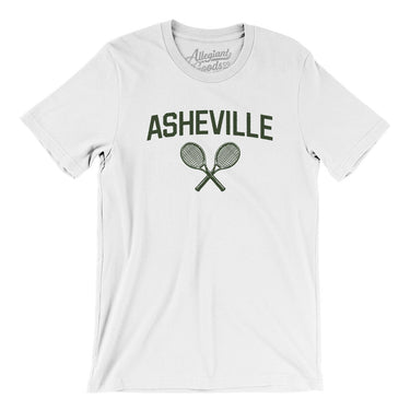Asheville Tennis Men/Unisex T-Shirt-White-Allegiant Goods Co. Vintage Sports Apparel