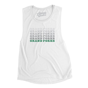 Grand Forks Repeat Women's Flowey Scoopneck Muscle Tank-Allegiant Goods Co. Vintage Sports Apparel