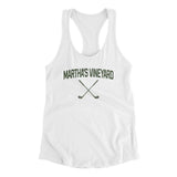 Martha's Vineyard Golf Women's Racerback Tank-White-Allegiant Goods Co. Vintage Sports Apparel