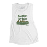 Don't Okc My Tulsa Women's Flowey Scoopneck Muscle Tank-Allegiant Goods Co. Vintage Sports Apparel