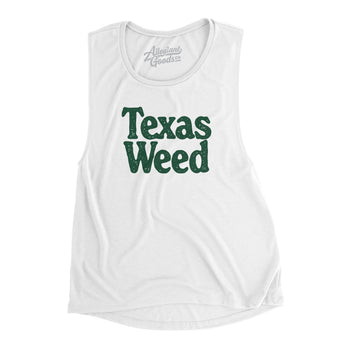 Texas Weed Women's Flowey Scoopneck Muscle Tank-Allegiant Goods Co. Vintage Sports Apparel