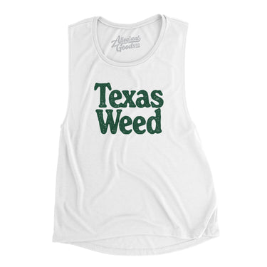 Texas Weed Women's Flowey Scoopneck Muscle Tank-Allegiant Goods Co. Vintage Sports Apparel