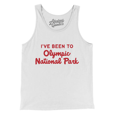 I've Been To Olympic National Park Men/Unisex Tank Top-White-Allegiant Goods Co. Vintage Sports Apparel