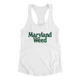 Maryland Weed Women's Racerback Tank-Allegiant Goods Co. Vintage Sports Apparel
