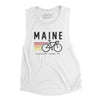 Maine Cycling Women's Flowey Scoopneck Muscle Tank-White-Allegiant Goods Co. Vintage Sports Apparel